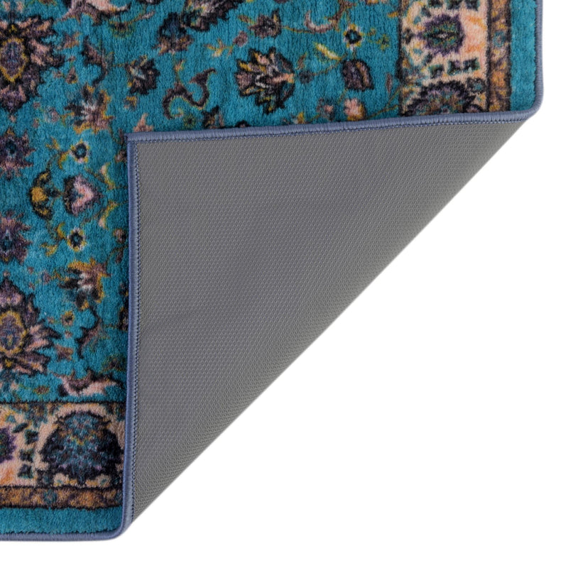 Casablanca Tapestry Collection Area Rug - Marrakech (Arctic Aqua Blue) Rectangle Arctic Aqua Blue lifestyle 8
