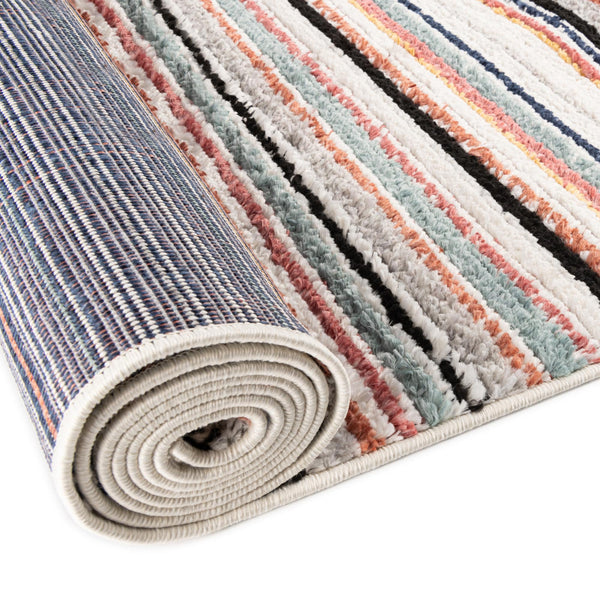Marrakech Mosaic Collection Area Rug - Casablanca Square Ivory lifestyle 69