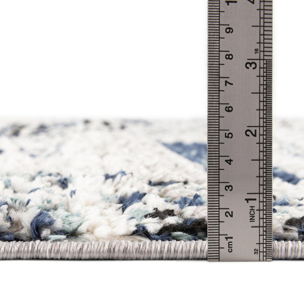 Marrakech Mosaic Collection Area Rug - Atlas Rectangle Blue Gray lifestyle 4