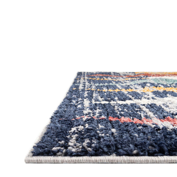 Marrakech Mosaic Collection Area Rug - Essaouira Rectangle Blue lifestyle 11