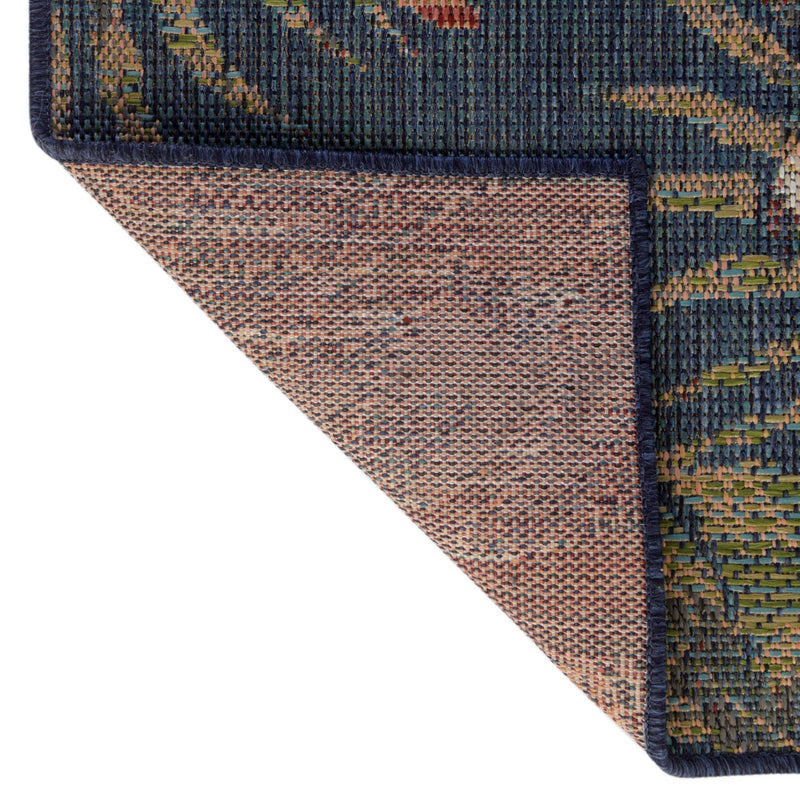 Coastal Terrace Collection Area Rug - Seabreeze Rectangle Navy Blue lifestyle 16