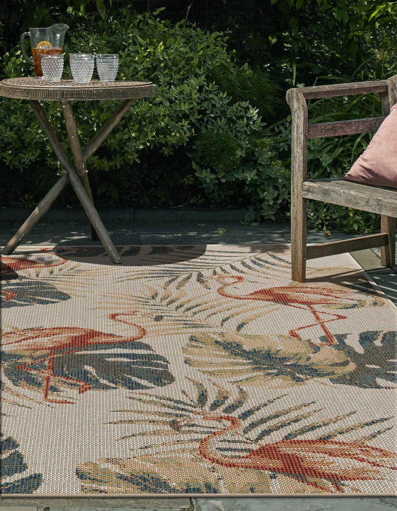 Coastal Terrace Collection Area Rug - Seabreeze Rectangle Ivory lifestyle 5