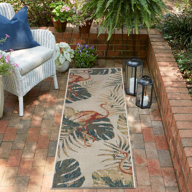 Coastal Terrace Collection Area Rug - Seabreeze Runner Ivory lifestyle 68