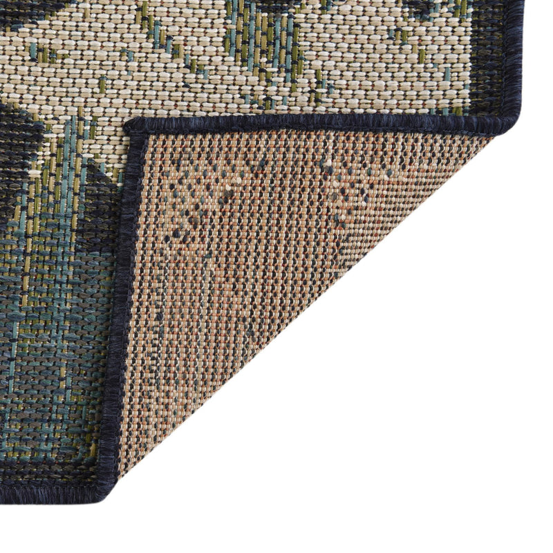 Coastal Terrace Collection Area Rug - Anchor Rectangle Navy Blue lifestyle 14