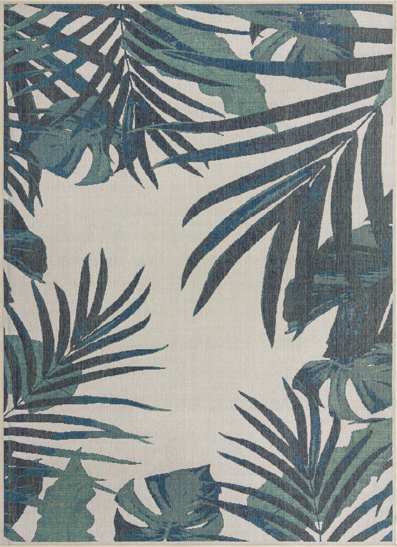 Coastal Terrace Collection Area Rug - Anchor Rectangle Ivory Main
