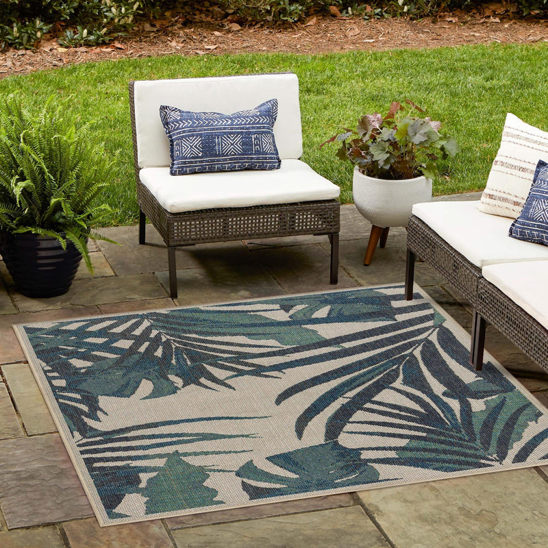 Coastal Terrace Collection Area Rug - Anchor Square Ivory lifestyle 66