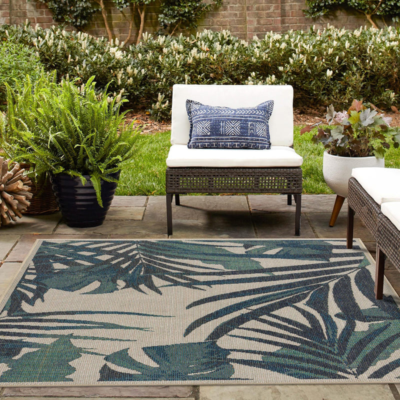 Coastal Terrace Collection Area Rug - Anchor Square Ivory lifestyle 70