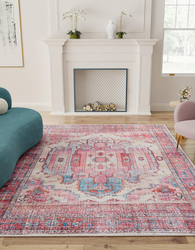 Zahara Oasis Collection Area Rug - Sahara Rectangle Beige lifestyle 9