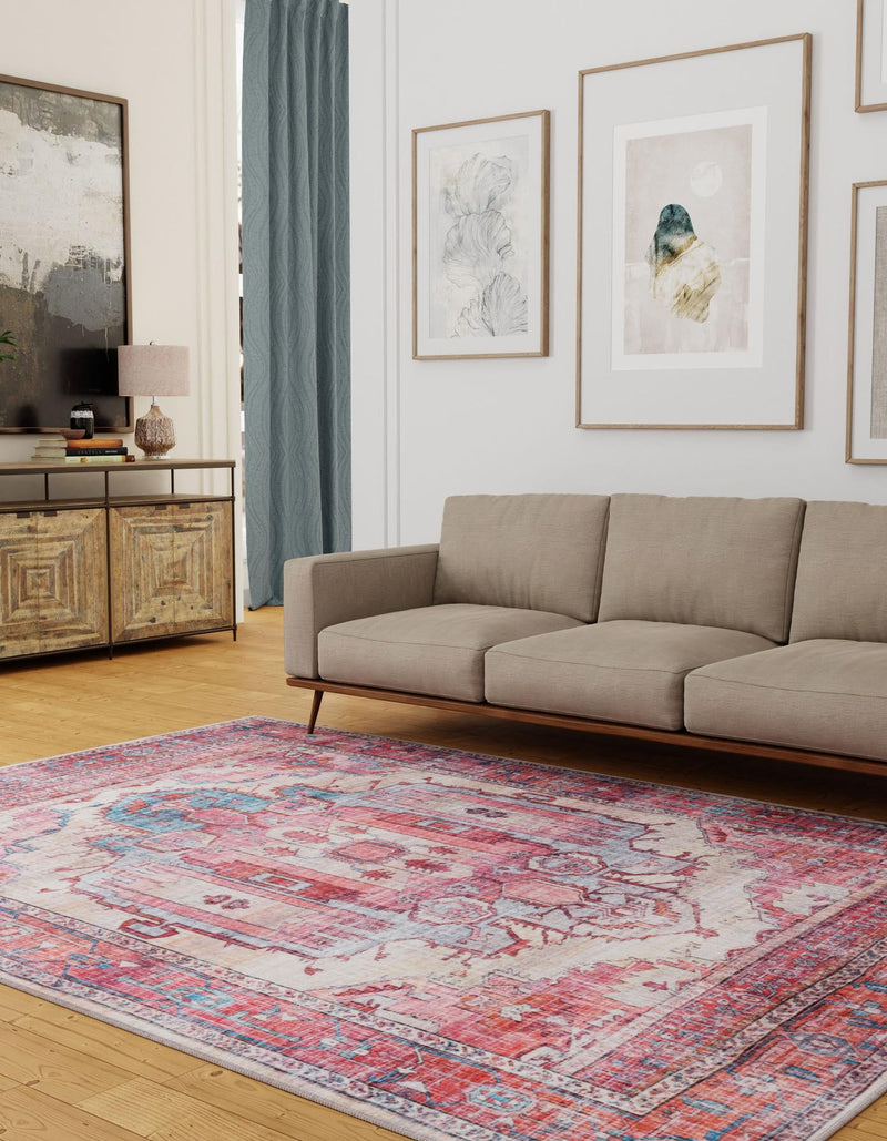 Zahara Oasis Collection Area Rug - Sahara Rectangle Beige lifestyle 15