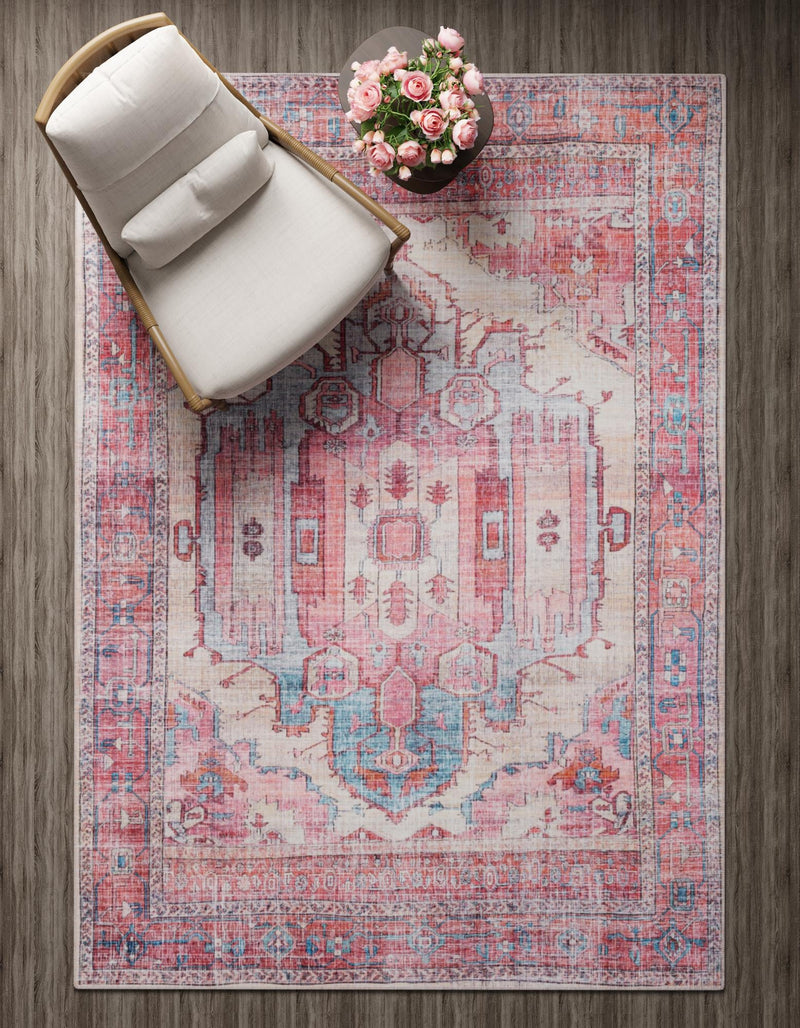 Zahara Oasis Collection Area Rug - Sahara Rectangle Beige lifestyle 20