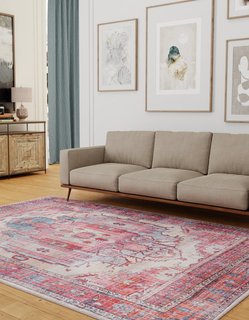 Zahara Oasis Collection Area Rug - Sahara Rectangle Beige lifestyle 43