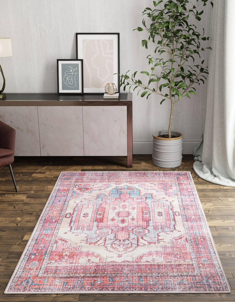 Zahara Oasis Collection Area Rug - Sahara Rectangle Beige lifestyle 10