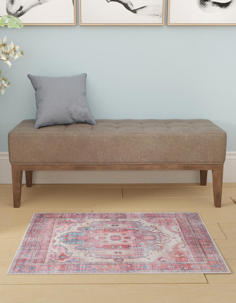 Zahara Oasis Collection Area Rug - Sahara Rectangle Beige lifestyle 17