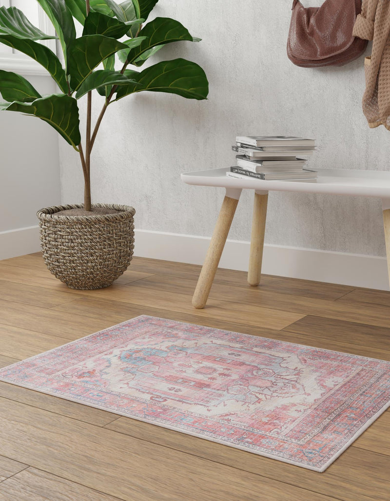Zahara Oasis Collection Area Rug - Sahara Rectangle Beige lifestyle 22