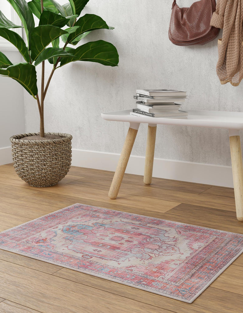 Zahara Oasis Collection Area Rug - Sahara Rectangle Beige lifestyle 44
