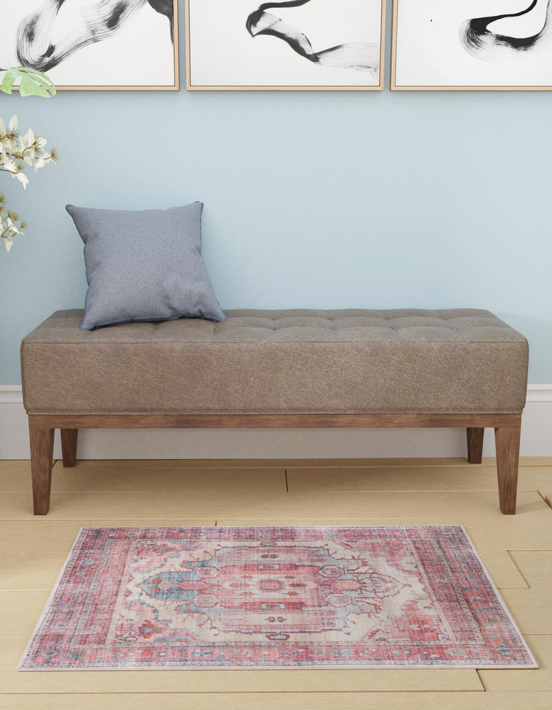 Zahara Oasis Collection Area Rug - Sahara Rectangle Beige lifestyle 48