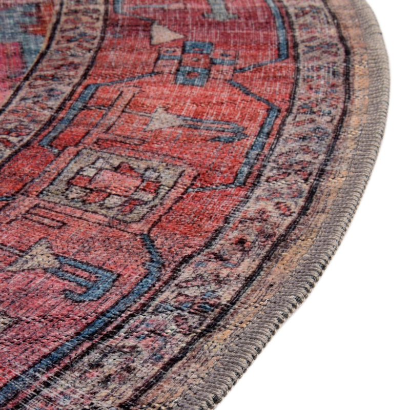 Zahara Oasis Collection Area Rug - Sahara Oval Beige lifestyle 110