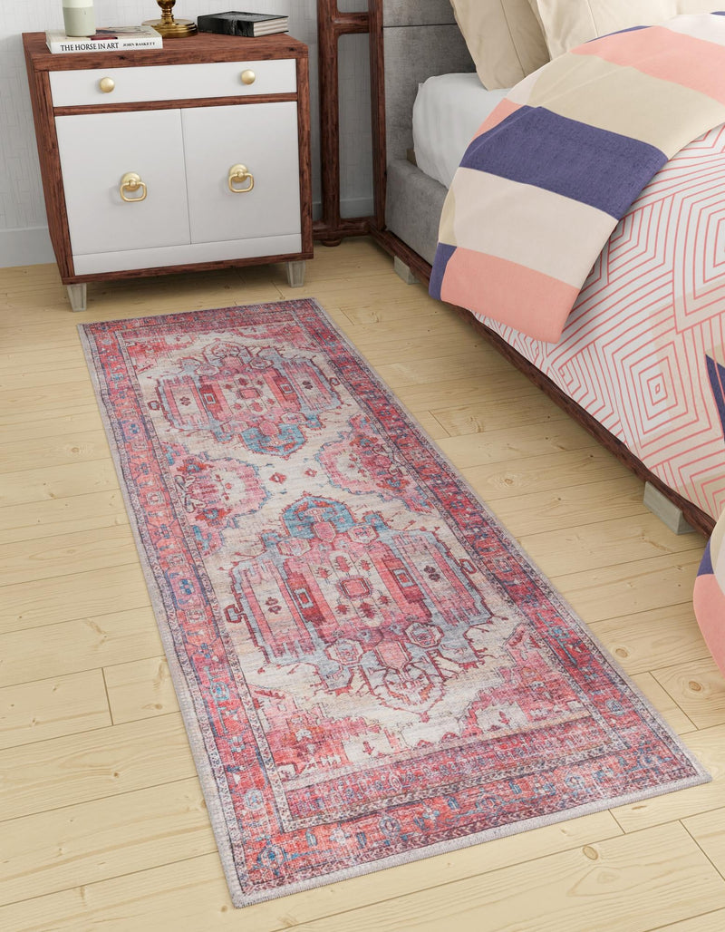 Zahara Oasis Collection Area Rug - Sahara Runner Beige lifestyle 75