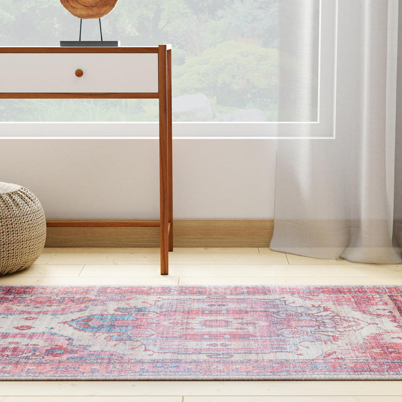 Zahara Oasis Collection Area Rug - Sahara Runner Beige lifestyle 215