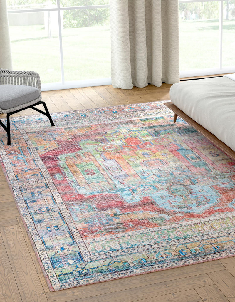 Zahara Oasis Collection Area Rug - Sahara Rectangle Multi lifestyle 6