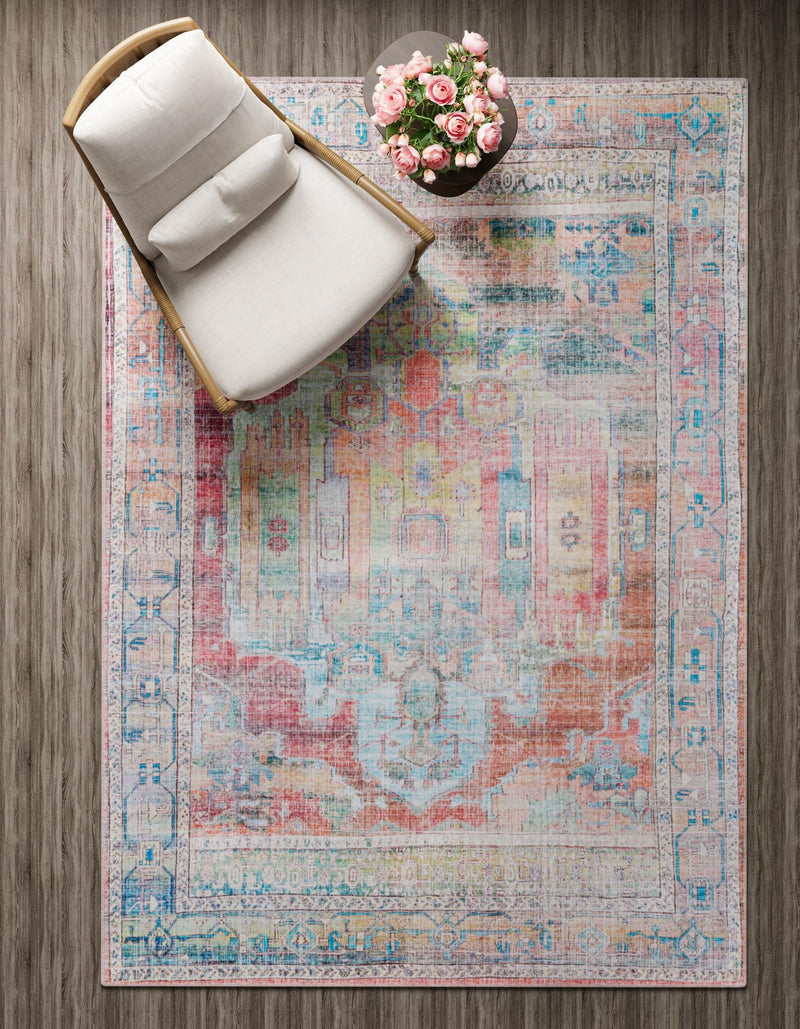 Zahara Oasis Collection Area Rug - Sahara Rectangle Multi lifestyle 18