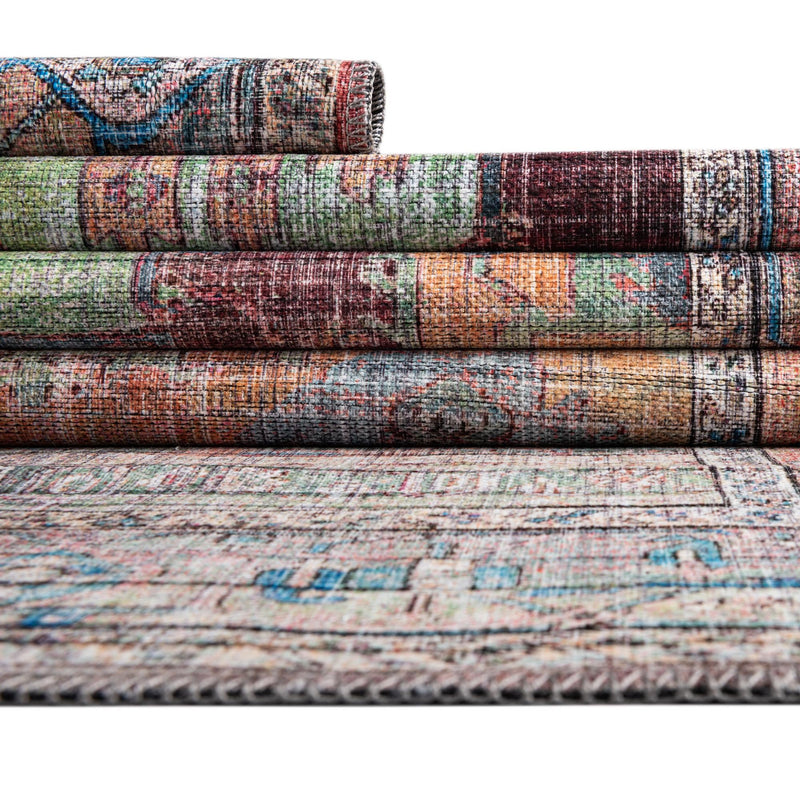 Zahara Oasis Collection Area Rug - Sahara Rectangle Multi lifestyle 42