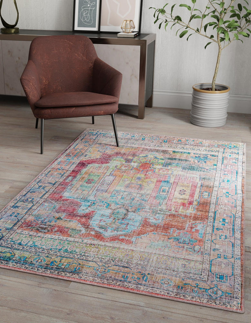Zahara Oasis Collection Area Rug - Sahara Rectangle Multi lifestyle 51