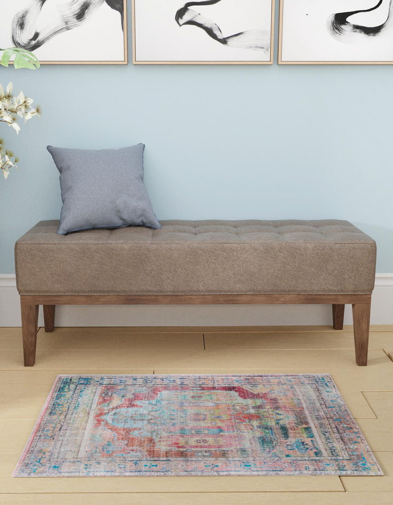 Zahara Oasis Collection Area Rug - Sahara Rectangle Multi lifestyle 14