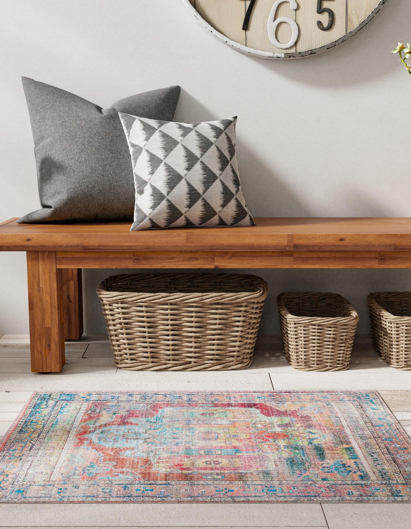 Zahara Oasis Collection Area Rug - Sahara Rectangle Multi lifestyle 50