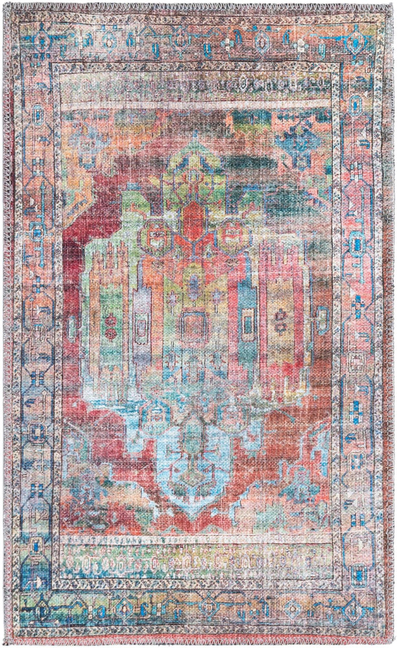 Zahara Oasis Collection Area Rug - Sahara Rectangle Multi lifestyle 2