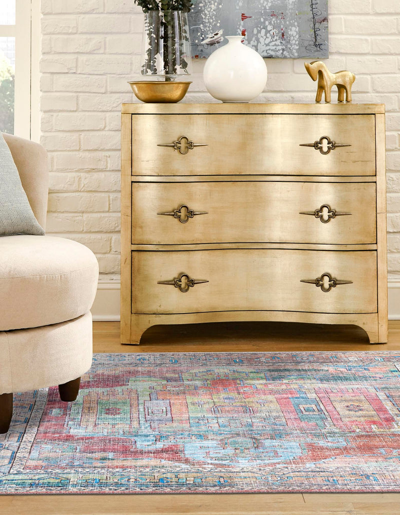Zahara Oasis Collection Area Rug - Sahara Square Multi lifestyle 88
