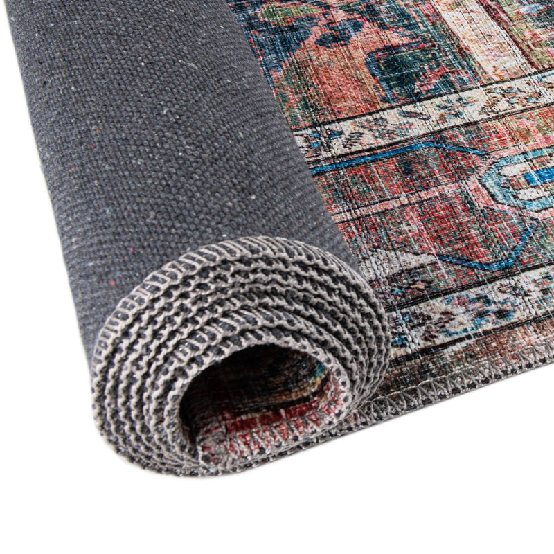 Zahara Oasis Collection Area Rug - Sahara Round Multi lifestyle 153