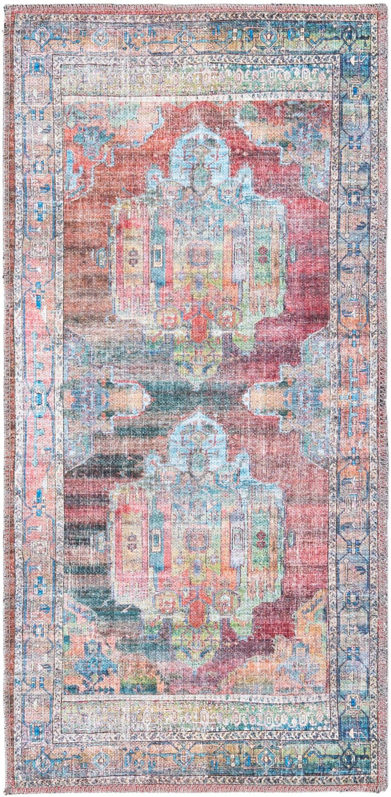 Zahara Oasis Collection Area Rug - Sahara Runner Multi lifestyle 68