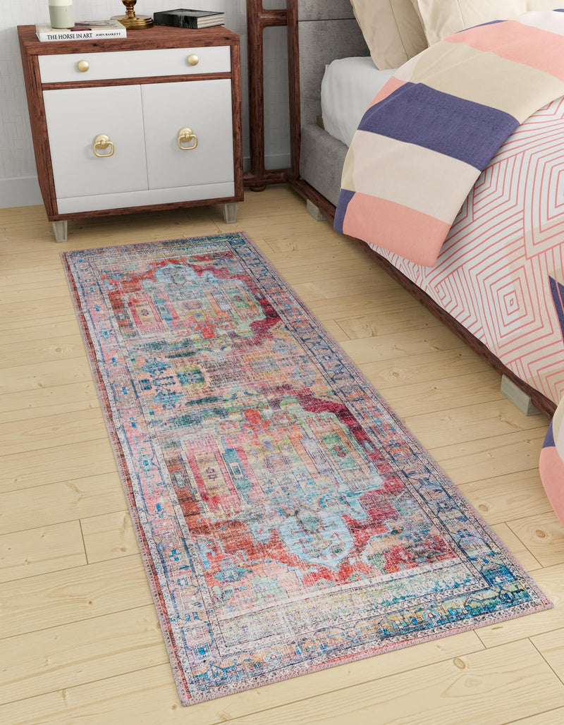 Zahara Oasis Collection Area Rug - Sahara Runner Multi lifestyle 76