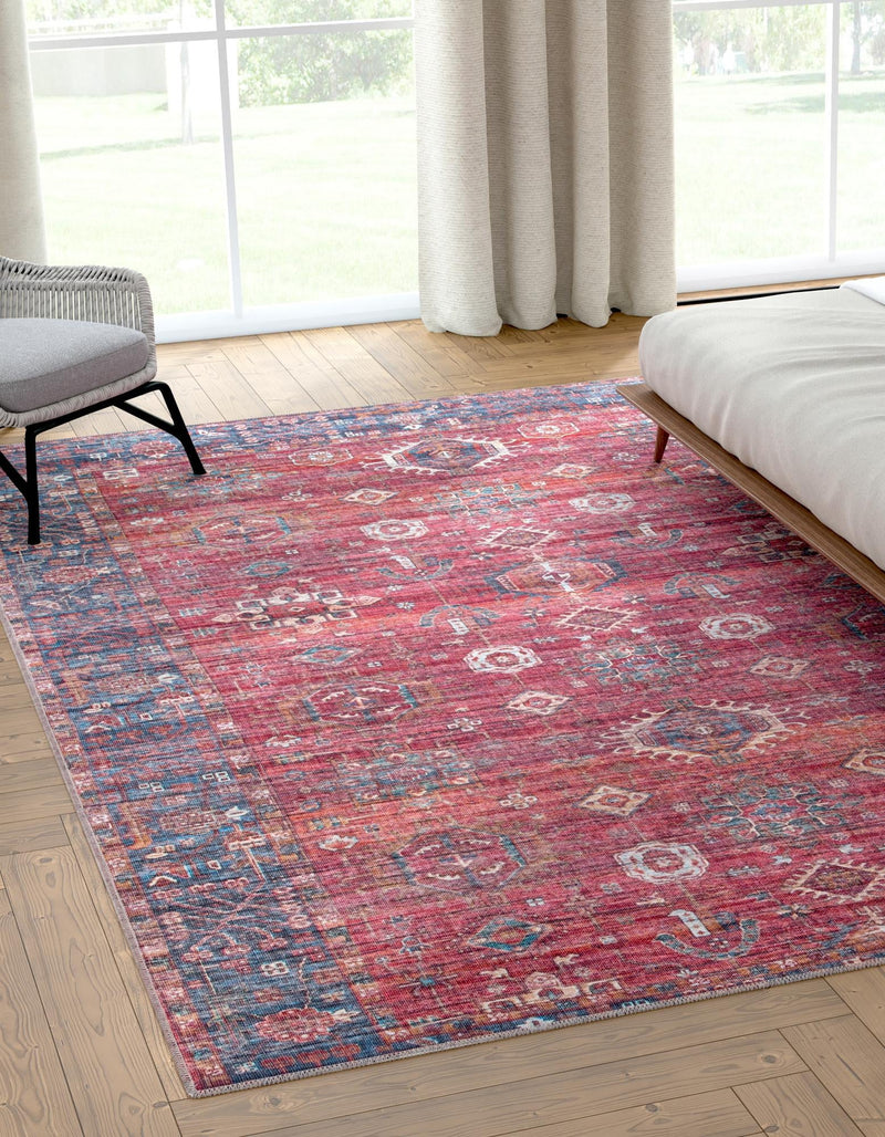 Zahara Oasis Collection Area Rug - Ouarzazate Rectangle Antique Red lifestyle 2
