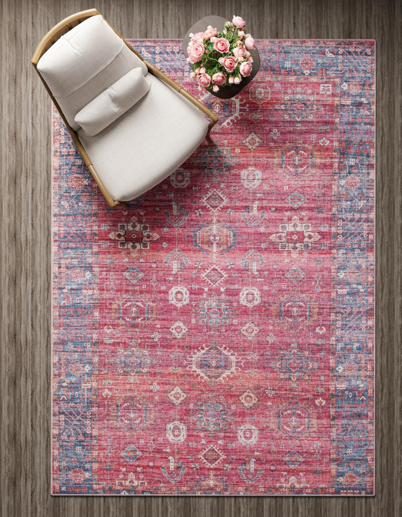 Zahara Oasis Collection Area Rug - Ouarzazate Rectangle Antique Red lifestyle 8