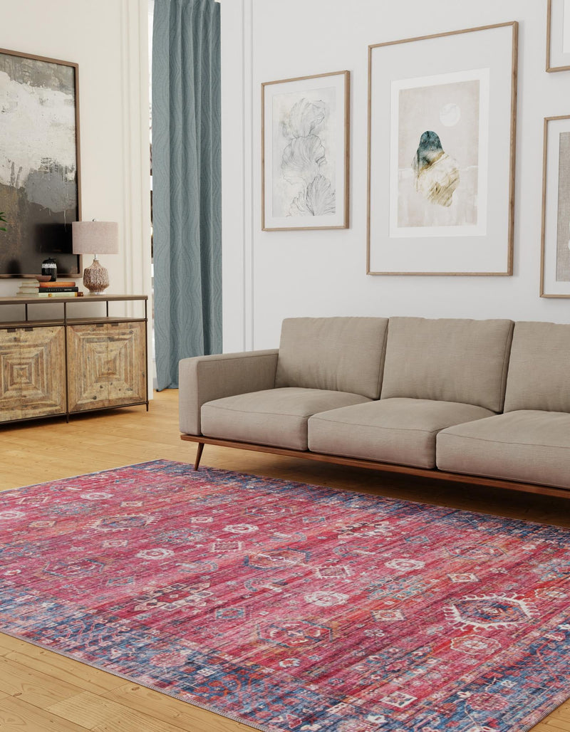 Zahara Oasis Collection Area Rug - Ouarzazate Rectangle Antique Red lifestyle 19