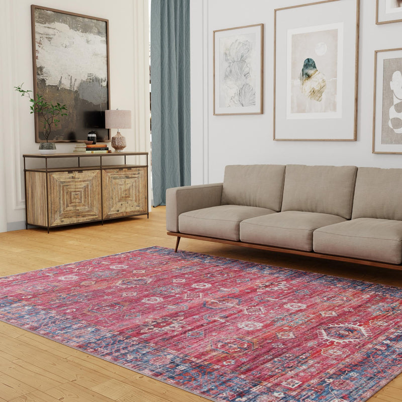 Zahara Oasis Collection Area Rug - Ouarzazate Rectangle Antique Red lifestyle 30