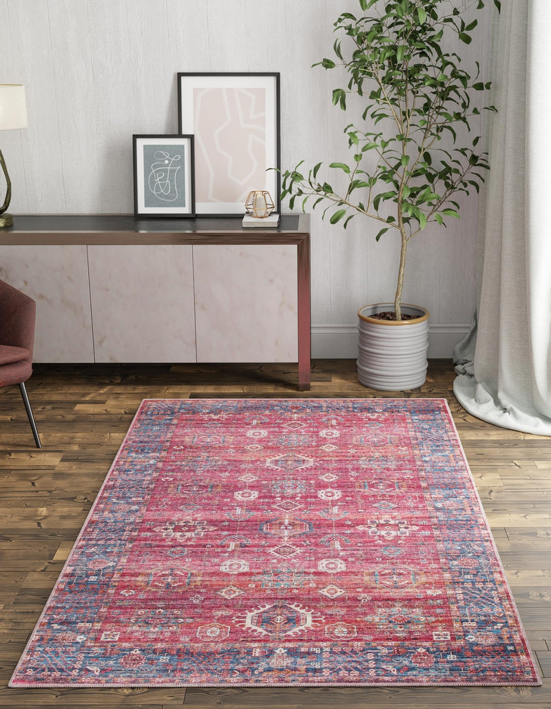 Zahara Oasis Collection Area Rug - Ouarzazate Rectangle Antique Red lifestyle 6