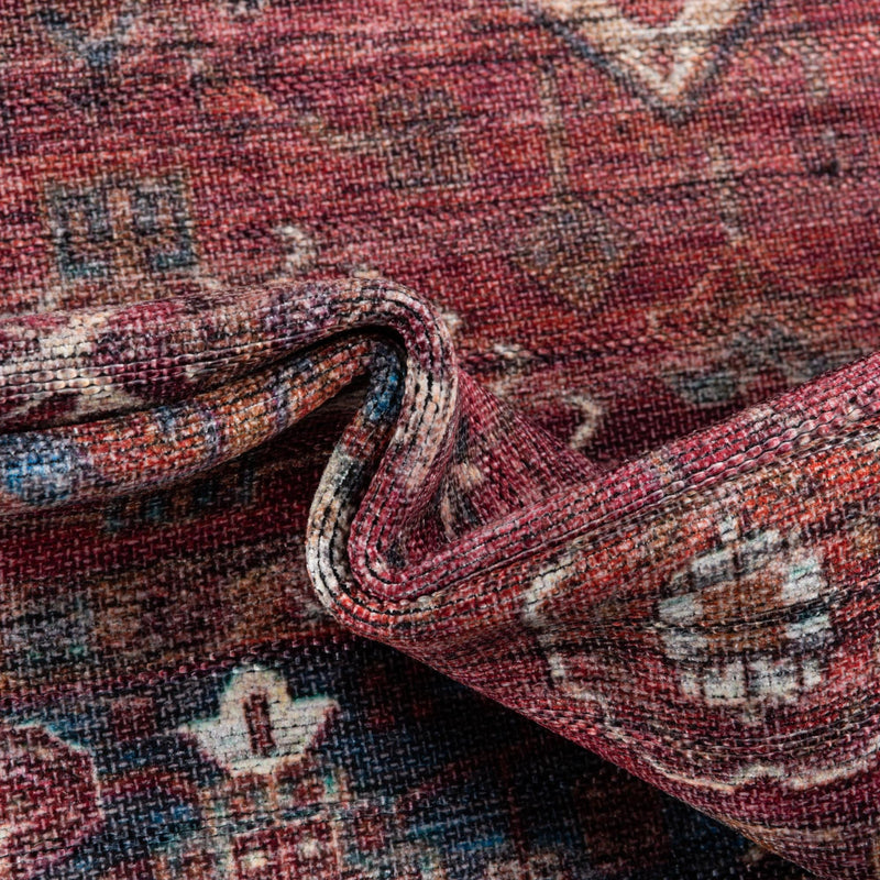 Zahara Oasis Collection Area Rug - Ouarzazate Rectangle Antique Red lifestyle 12
