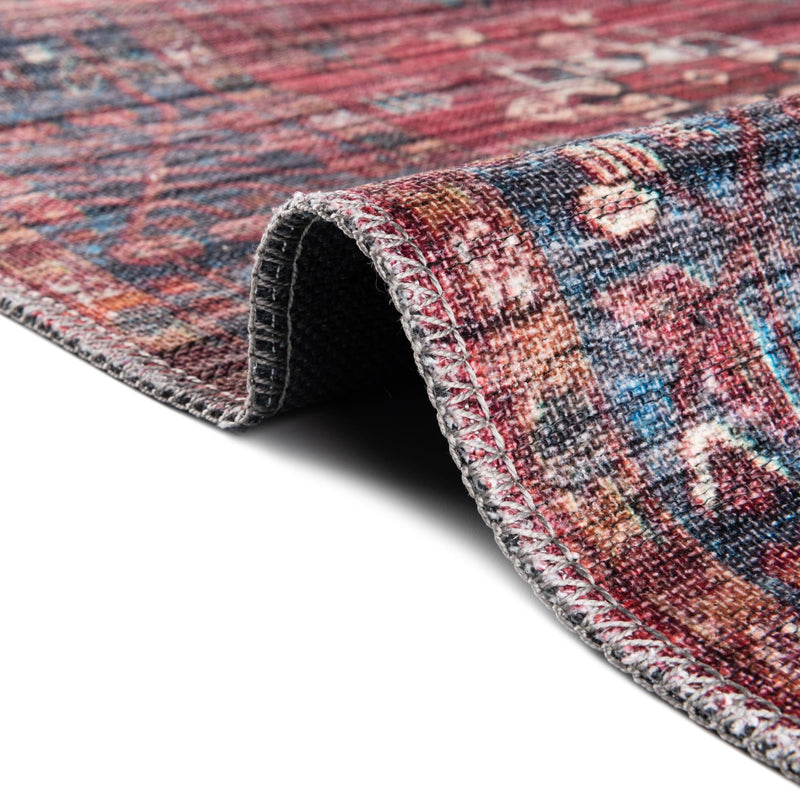 Zahara Oasis Collection Area Rug - Ouarzazate Rectangle Antique Red lifestyle 14