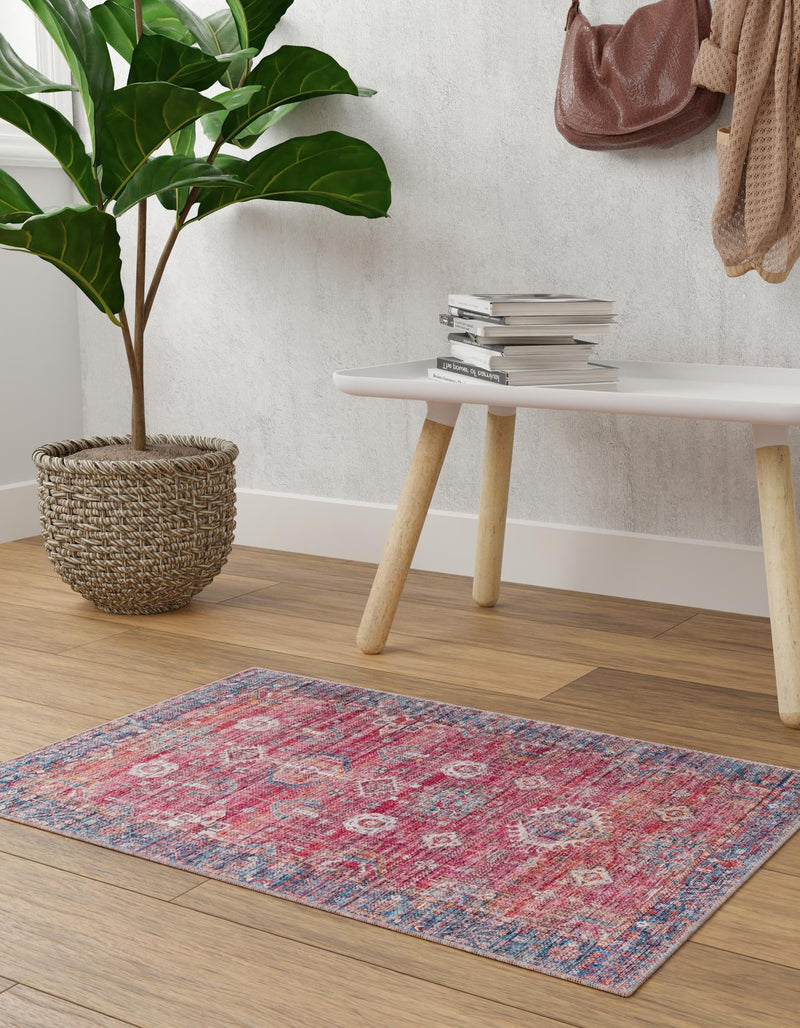 Zahara Oasis Collection Area Rug - Ouarzazate Rectangle Antique Red lifestyle 21
