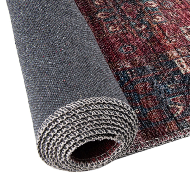 Zahara Oasis Collection Area Rug - Ouarzazate Oval Antique Red lifestyle 77