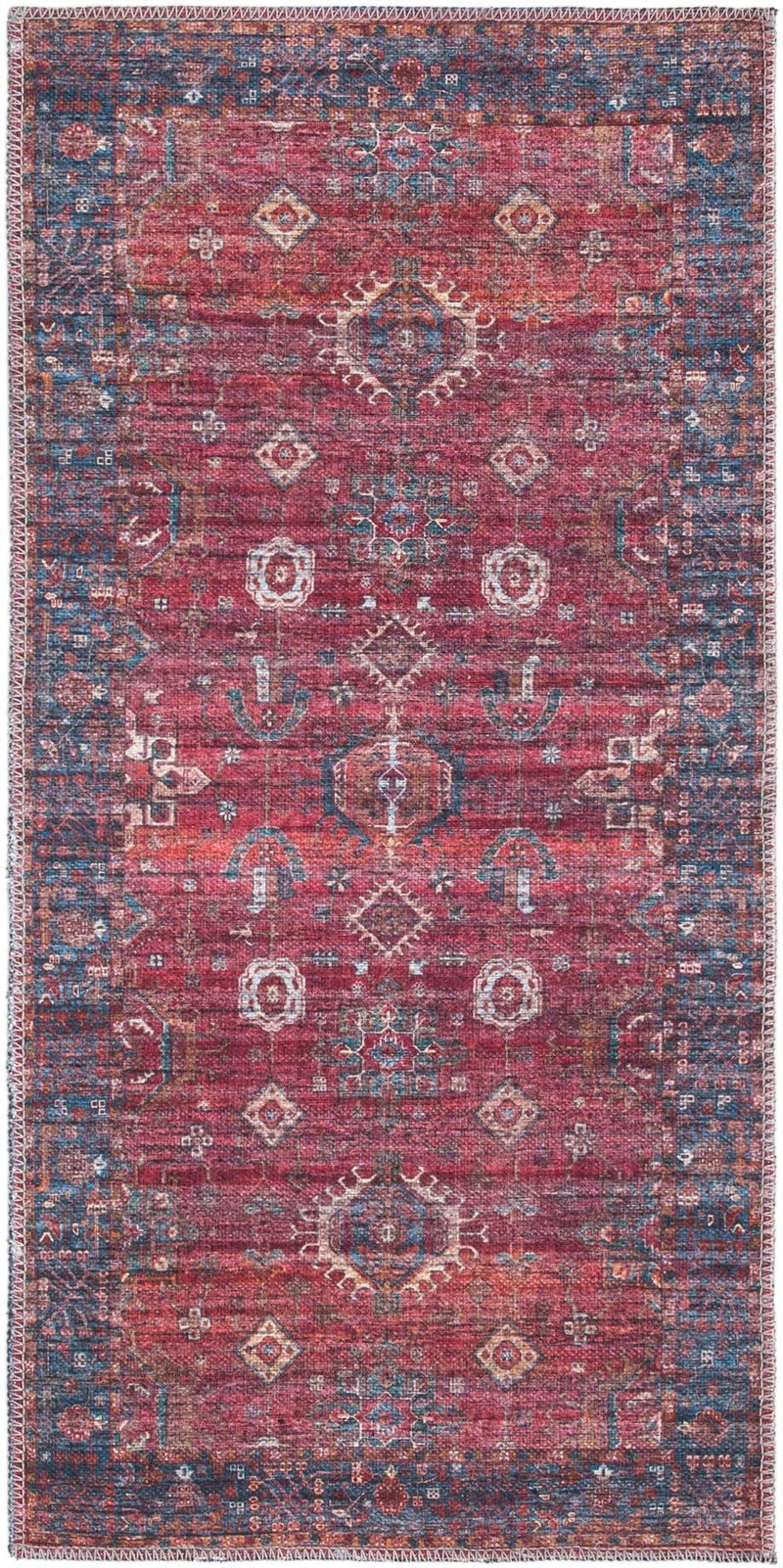 Zahara Oasis Collection Area Rug - Ouarzazate Runner Antique Red lifestyle 37