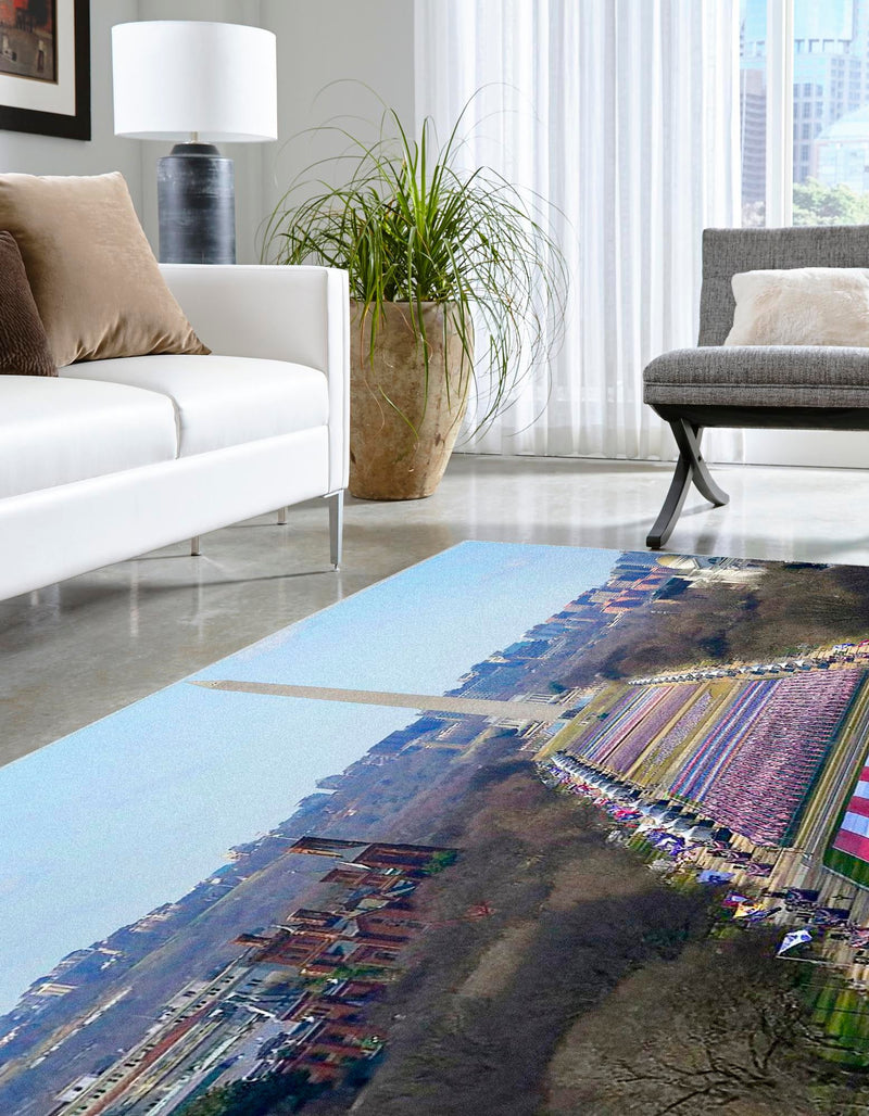 Parliament Plaza Collection Area Rug - Senate Rectangle Multi lifestyle 3