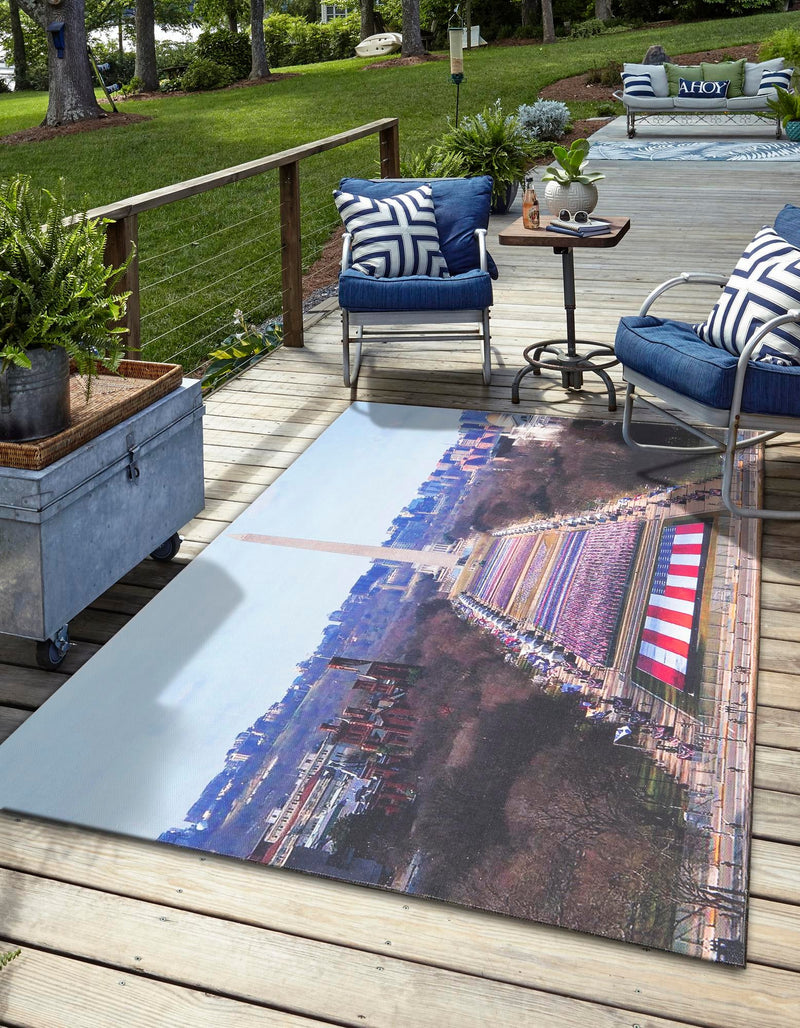 Parliament Plaza Collection Area Rug - Senate Rectangle Multi lifestyle 4
