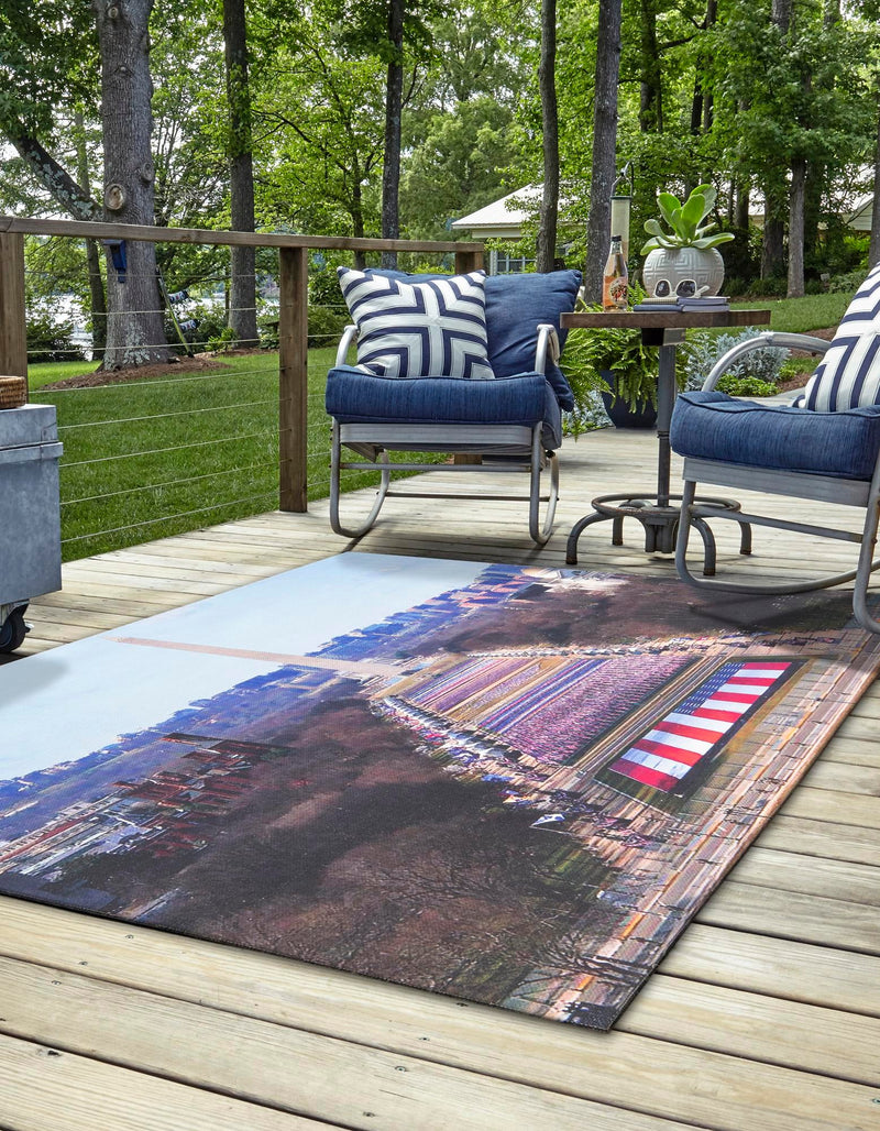 Parliament Plaza Collection Area Rug - Senate Rectangle Multi lifestyle 5