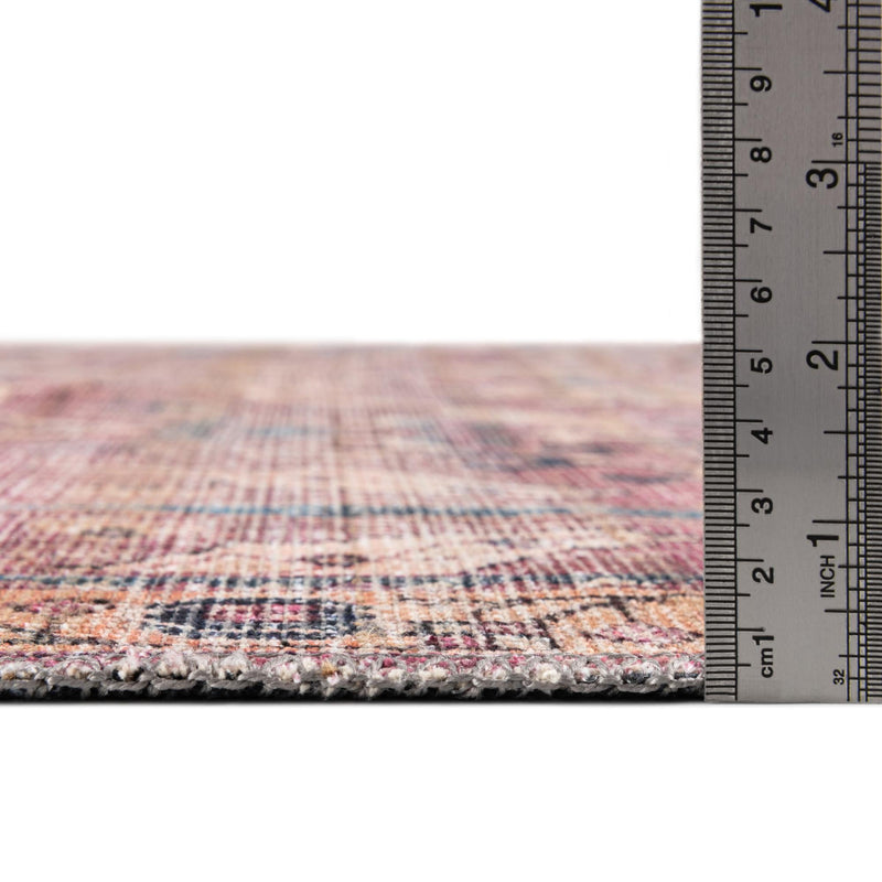 Vintage Memories Collection Area Rug - Timeless Rectangle Pink lifestyle 7