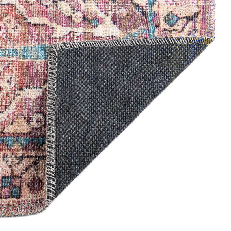 Vintage Memories Collection Area Rug - Timeless Rectangle Pink lifestyle 15