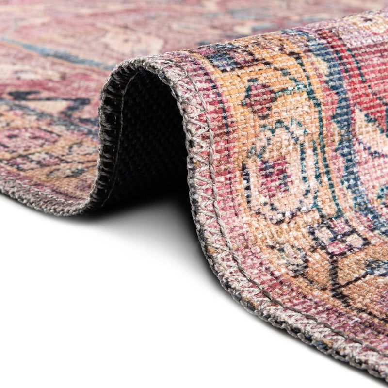 Vintage Memories Collection Area Rug - Timeless Rectangle Pink lifestyle 17